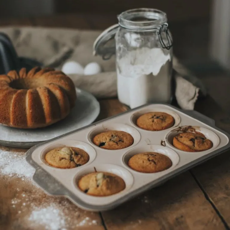 Cookie muffinsform til 6 stk beige
