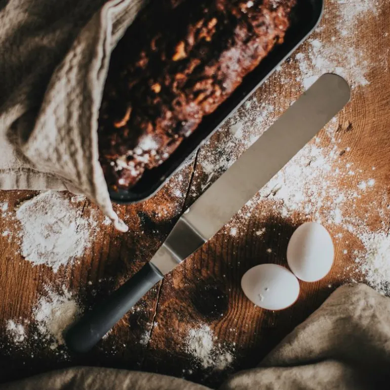 Cookie palettkniv vinklet 36 cm grå