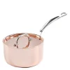 Copper Induction kasserolle med lokk 1,5L