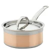 Copperbond kasserolle med lokk 1,4L kobber