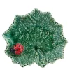 Countryside Leaves skål 14x12,6 cm marihøne grønn
