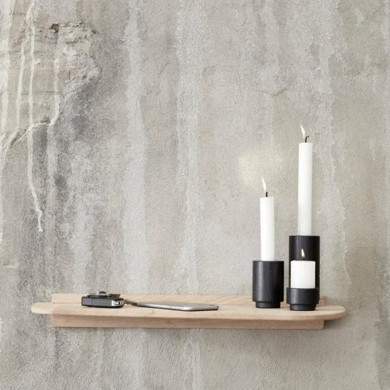 Create Me lysestake H7,5 cm svart eik