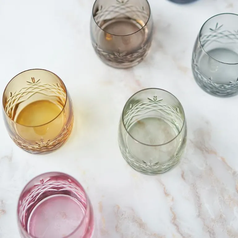 Crispy Aqua vannglass 23 cl 2 stk citrine
