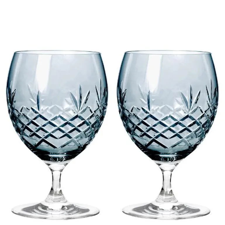 Crispy Eightball glass 55 cl 2 stk sapphire