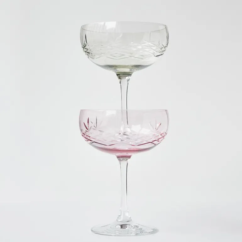 Crispy Gatsby champagneskål 30 cl 2 stk emerald