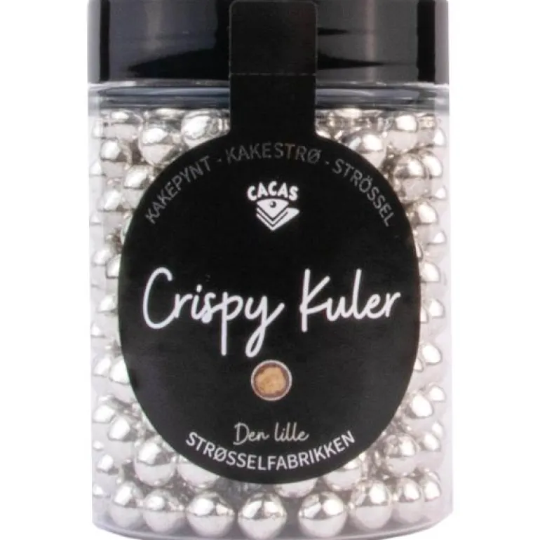 Crispy kuler 6mm 75g sølv