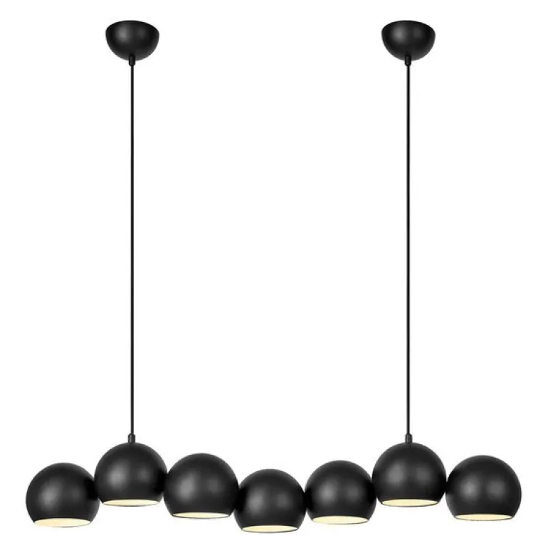 Cupolo pendellampe 7 lys 101 cm svart
