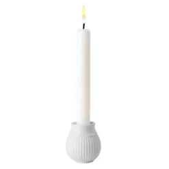 Curve lysestake h7 cm hvit