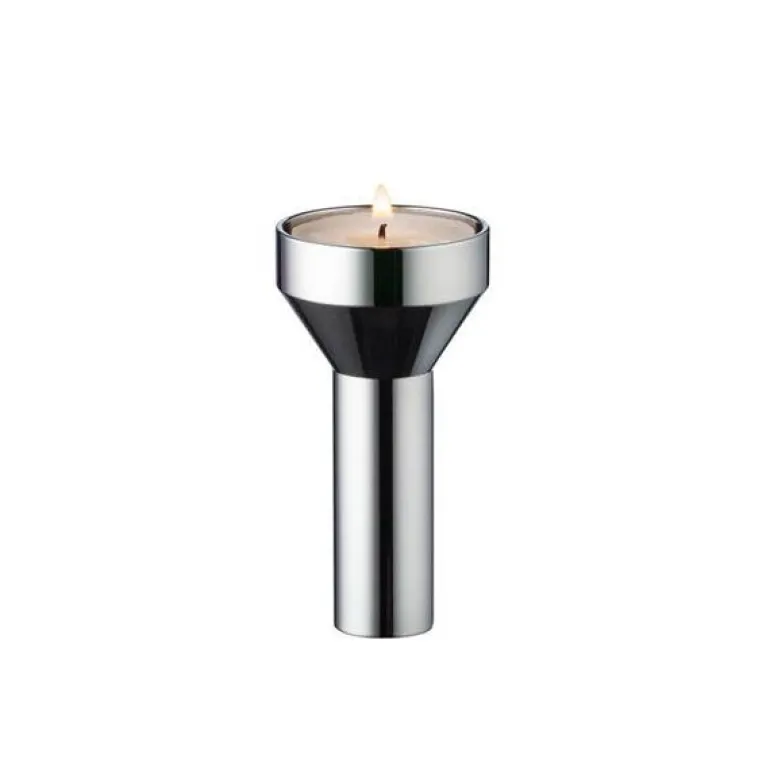 Curve Pillar lysestake 9,9 cm krom
