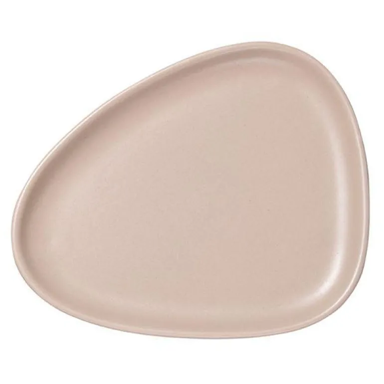 Curve Stoneware frokosttallerken 22x19 cm sand