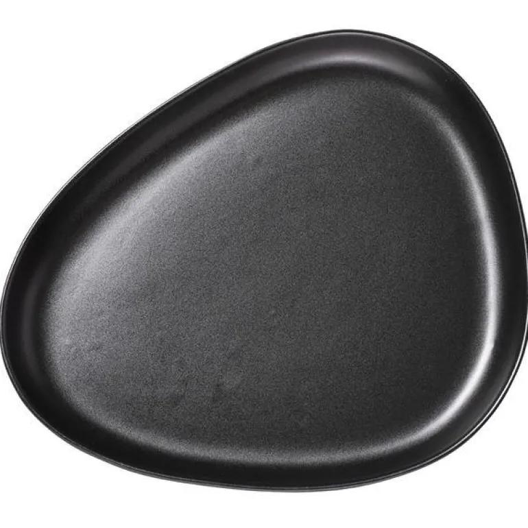 Curve Stoneware serveringsfat 35x30 cm svart