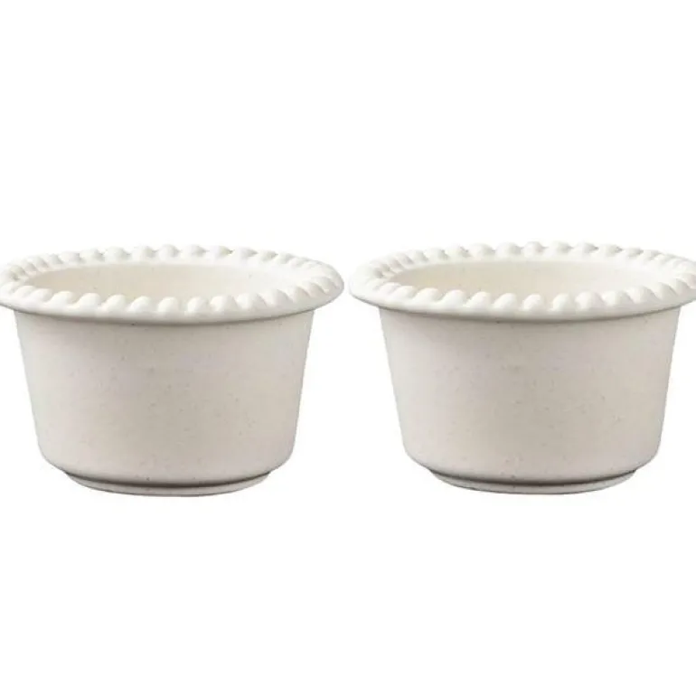 Daria skål 12 cm 2 stk cotton white