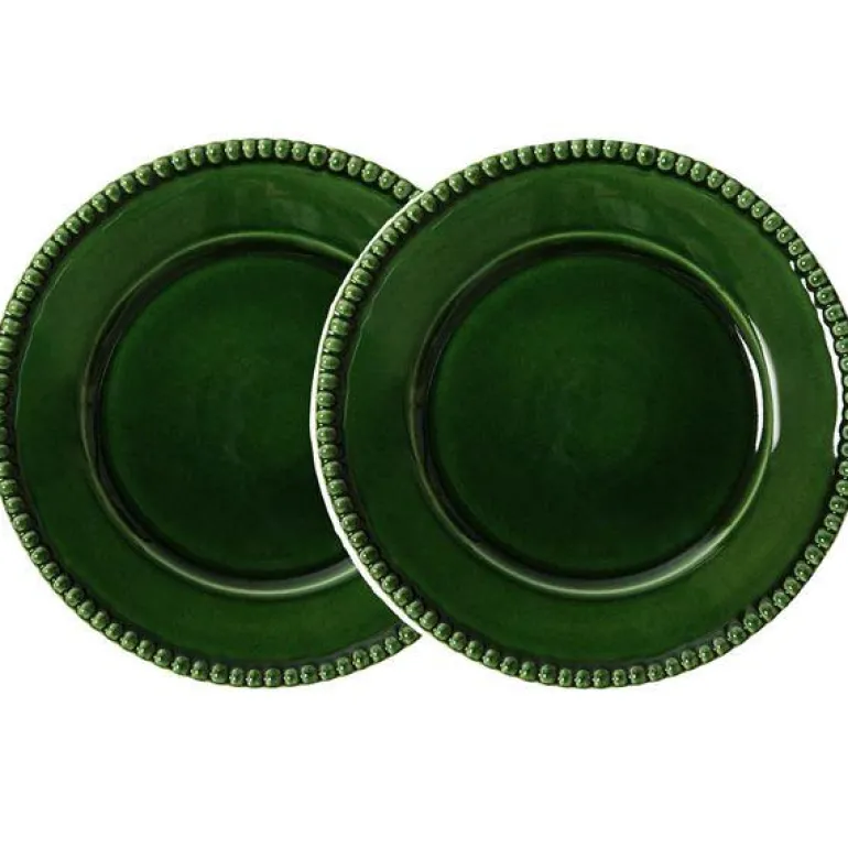 DARIA tallerken 28 cm 2 stk moss