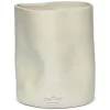 Dented redskapskrukke 19 cm hvit