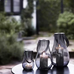 Design With Light hurricane lanterne 16 cm smoke