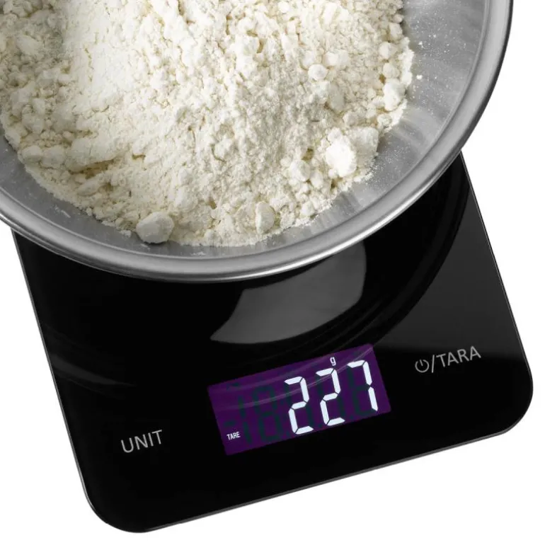 Digital kjøkkenvekt svart 1g/5kg