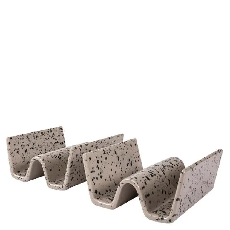 Ditte tacostativ 11,5 cm 2 stk grå/svart