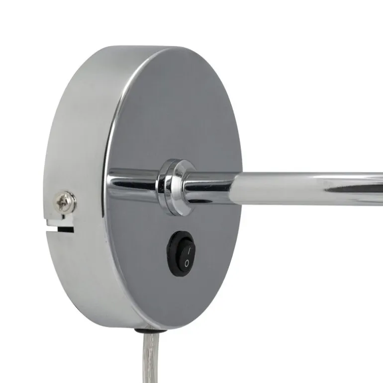 DL20 vegglampe 20 cm opal/krom