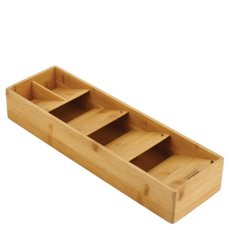 DrawerStore Bamboo bestikkoppbevaring 5 rom natur