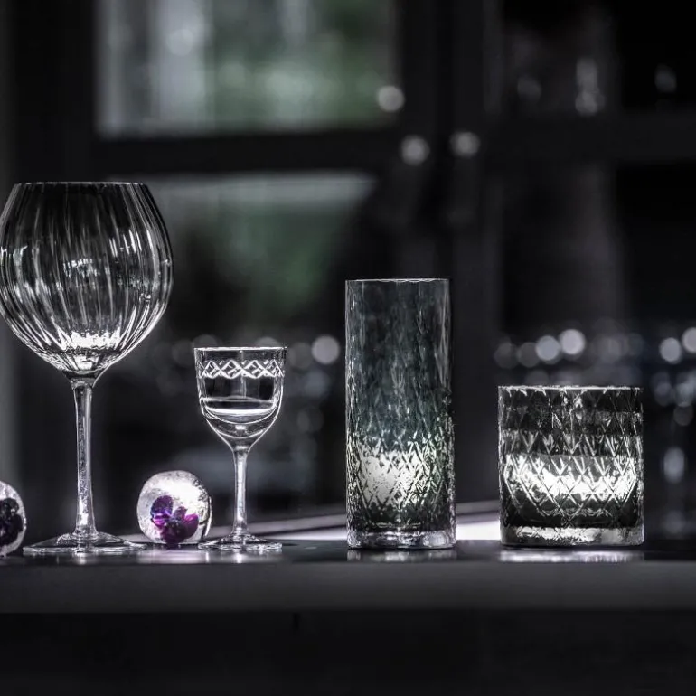 Drink glass 37 cl grå