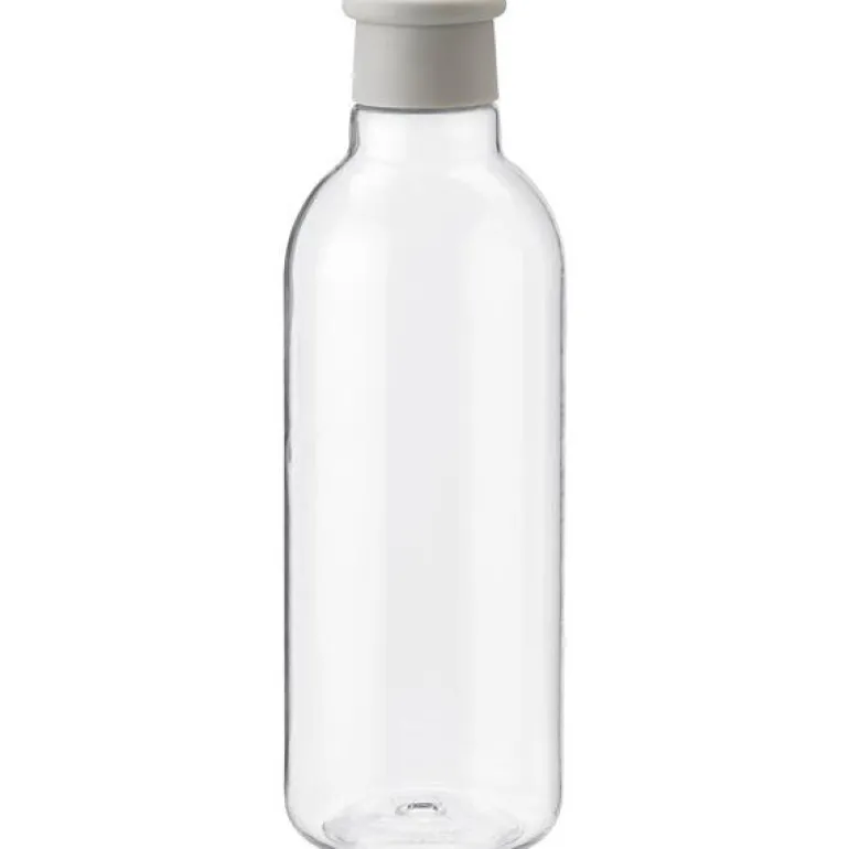 DRINK-IT vannflaske 0,75L lys grå/klar