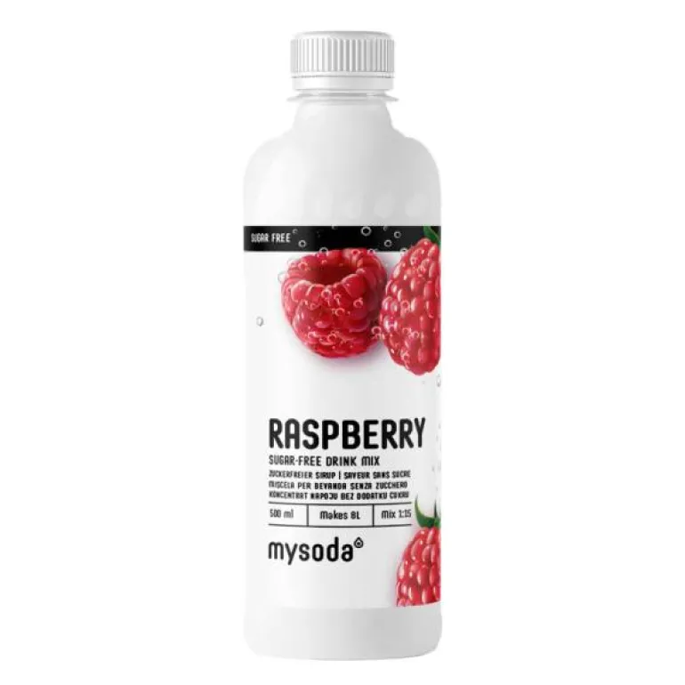 Drinkmix smak Bringebær sukkerfri 500 ml