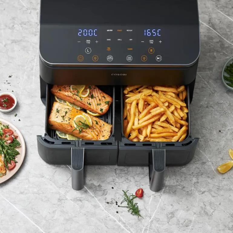 Dual Basket airfryer 8,5L svart