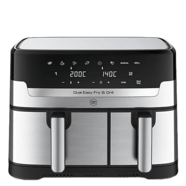 Dual Easy Fry & Grill airfryer 5,2/3,1L silver