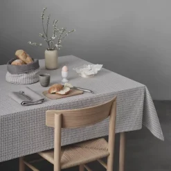 Duk 140x240 cm dubby grå