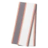 Duk 140x140 cm large stripes hvit/rød