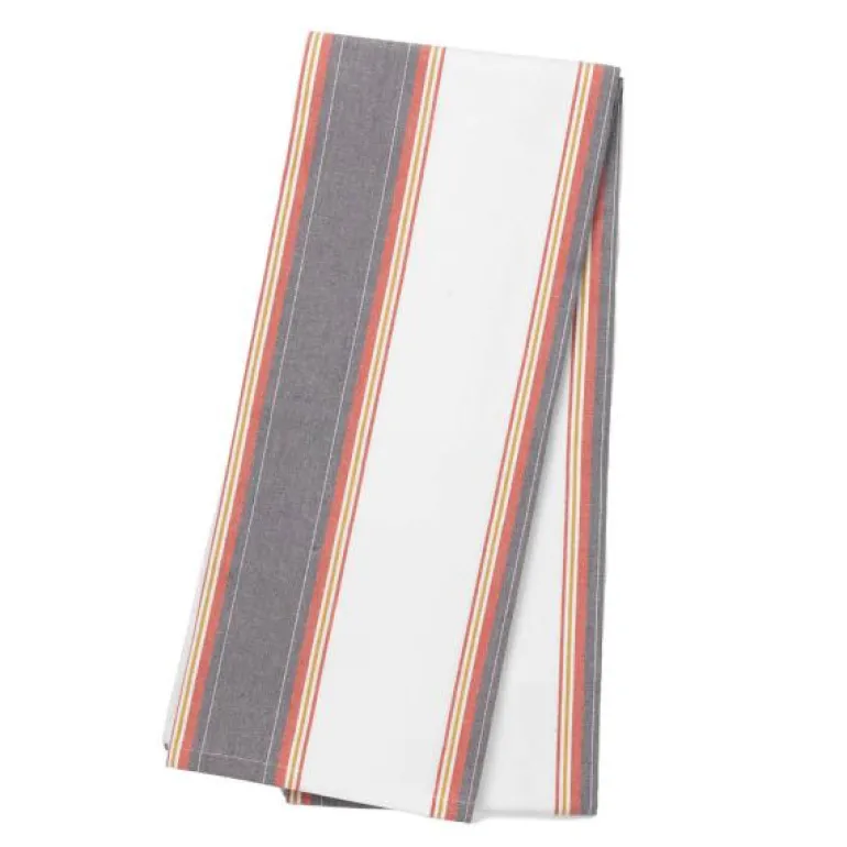 Duk 140x320 cm large stripes hvit/rød