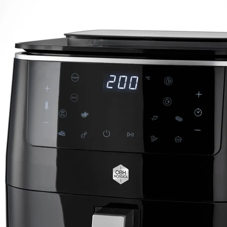 Easy Fry 3-i-1 steam+ svart airfryer 6,5L svart