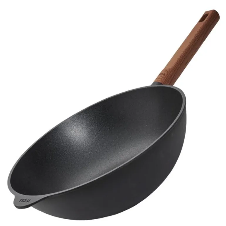 ECO Logic QXR wokpanne 28 cm fast trehåndtak
