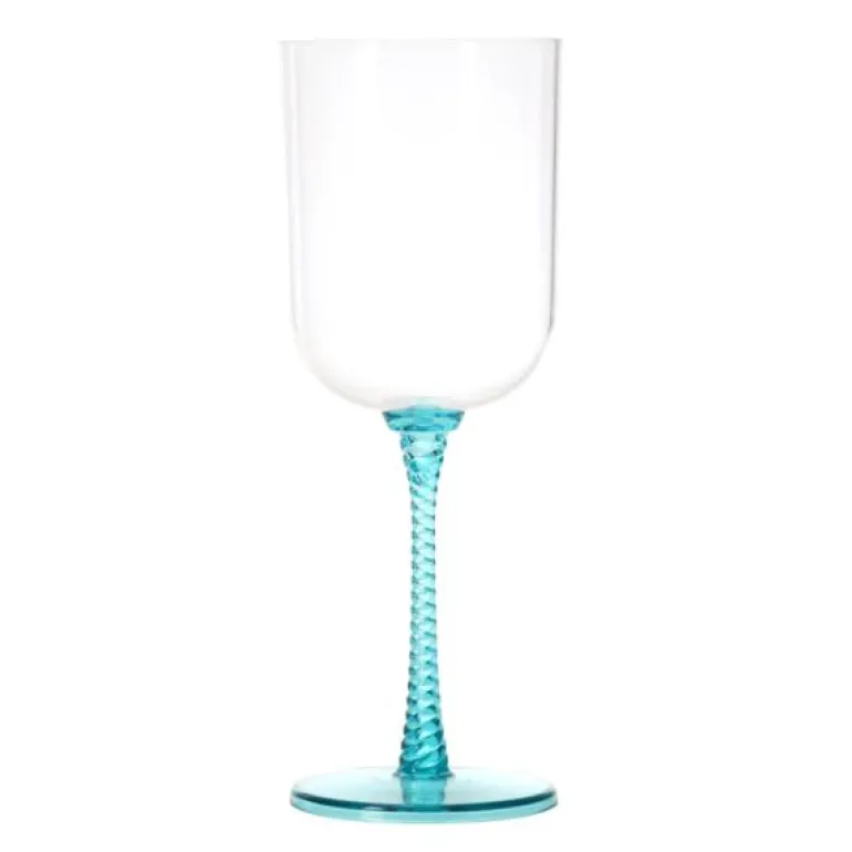 Eden glass 50 cl blå spiral/turkis