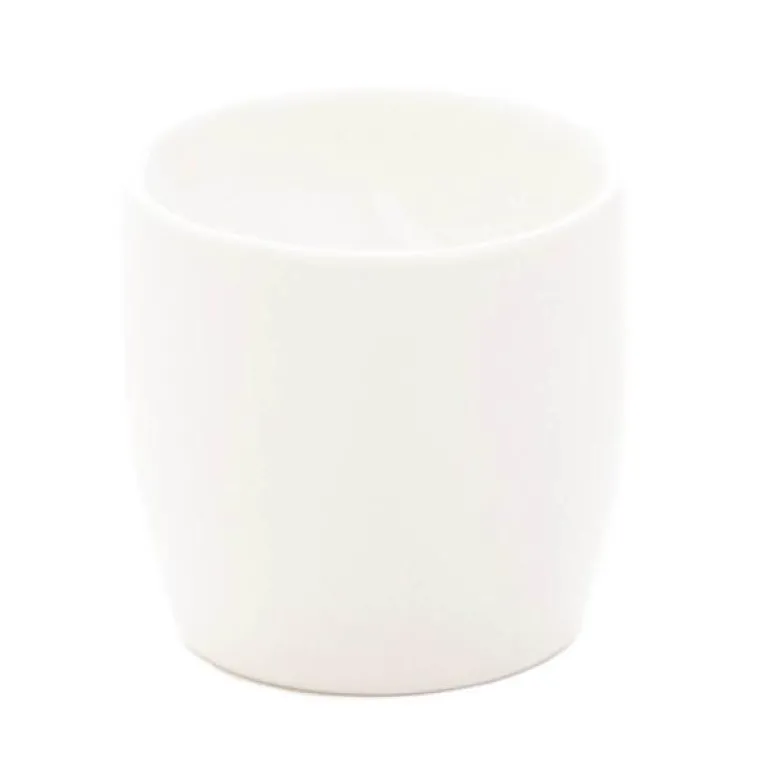 Eggeglass 5 cm hvit