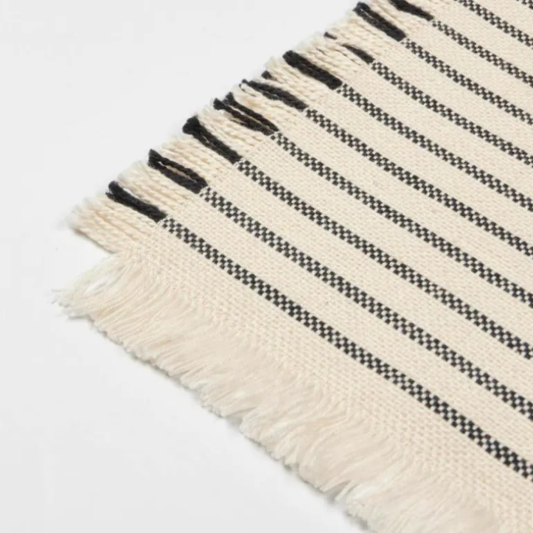 Elouise bordbrikke 41,5x32 cm 2 stk offwhite/black
