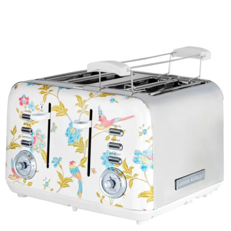 Elveden brødrister 4 skiver white/silver