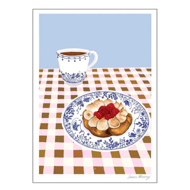 Emma Forsberg poster 30x40 cm raspberry meringue