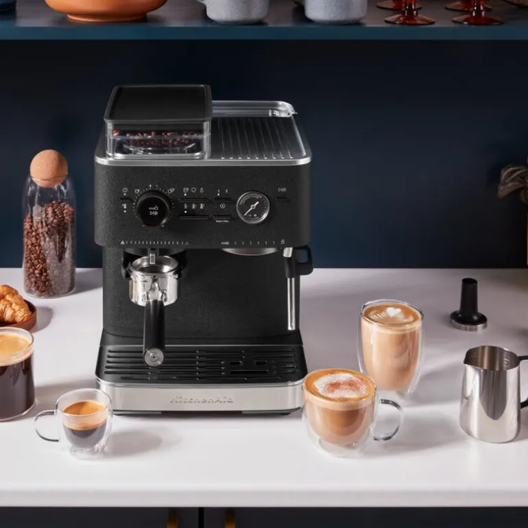 Espressomaskin m/kaffekvern halvautomatisk 5KES6551 cast iron black