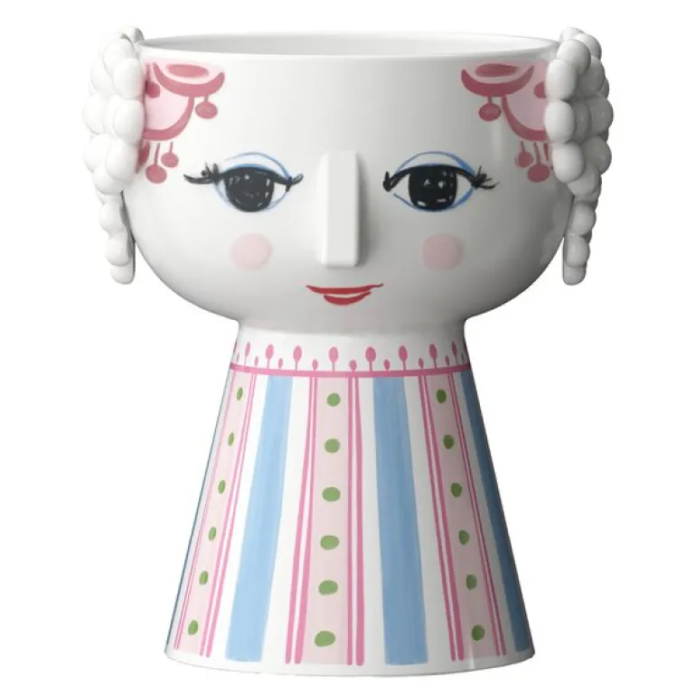 Eva lysestake 9,5 cm pink