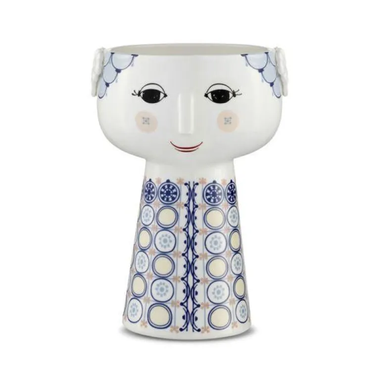 Eva vase 18,5 cm blå