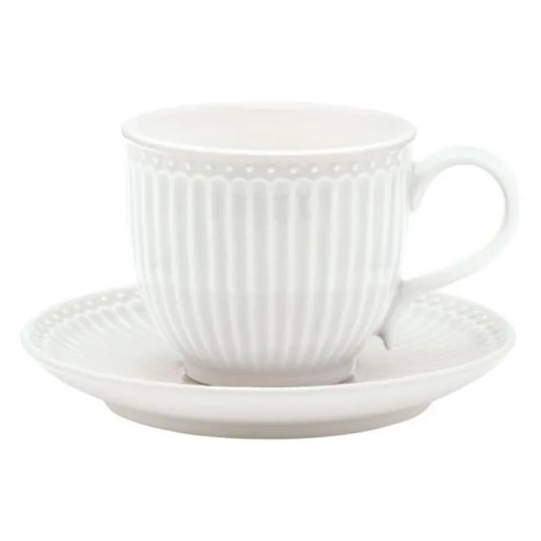 Everyday Alice kopp med fat 20 cl white