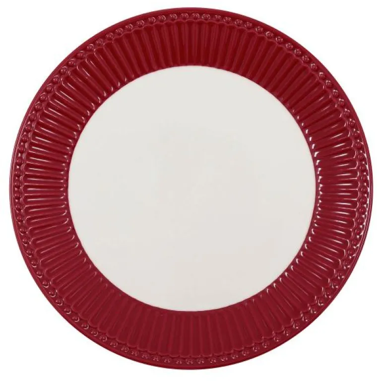 Everyday Alice tallerken 23 cm dark red