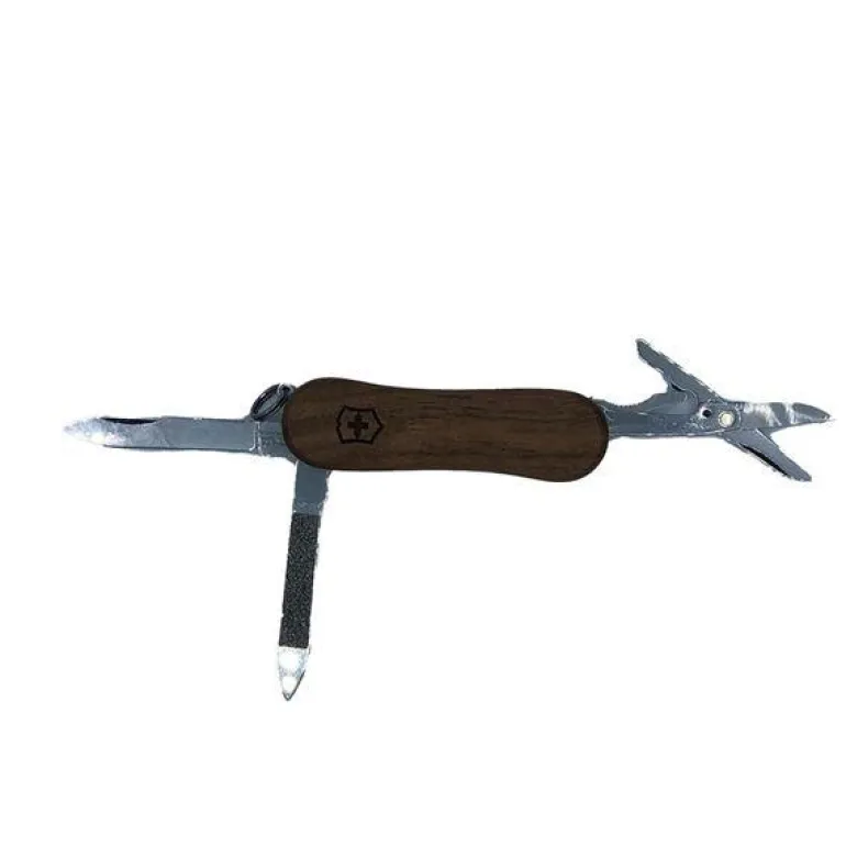 Executive wood lommekniv 65 mm 5 funksj. brun