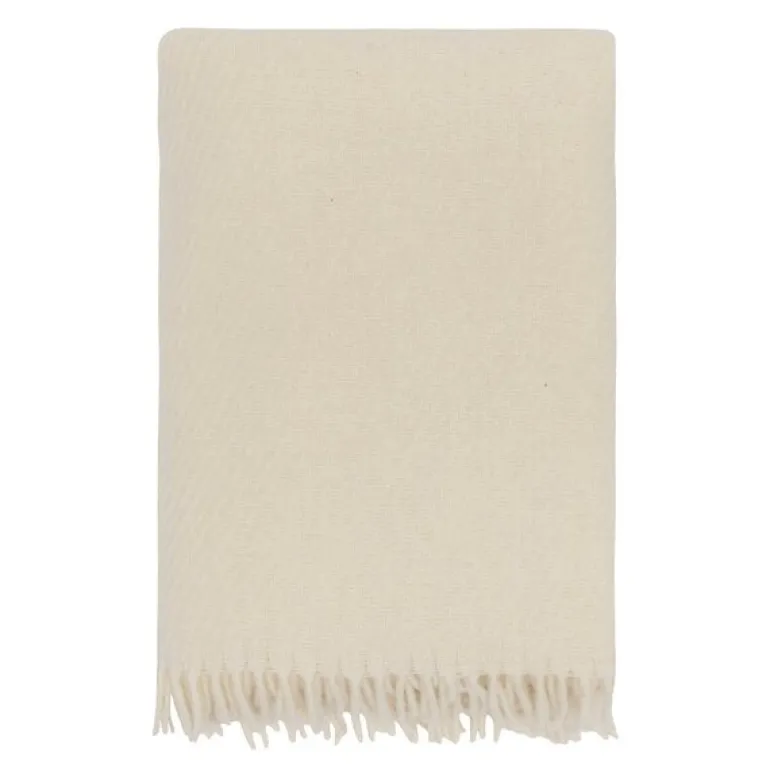 Falketind ullpledd 120x180 cm offwhite