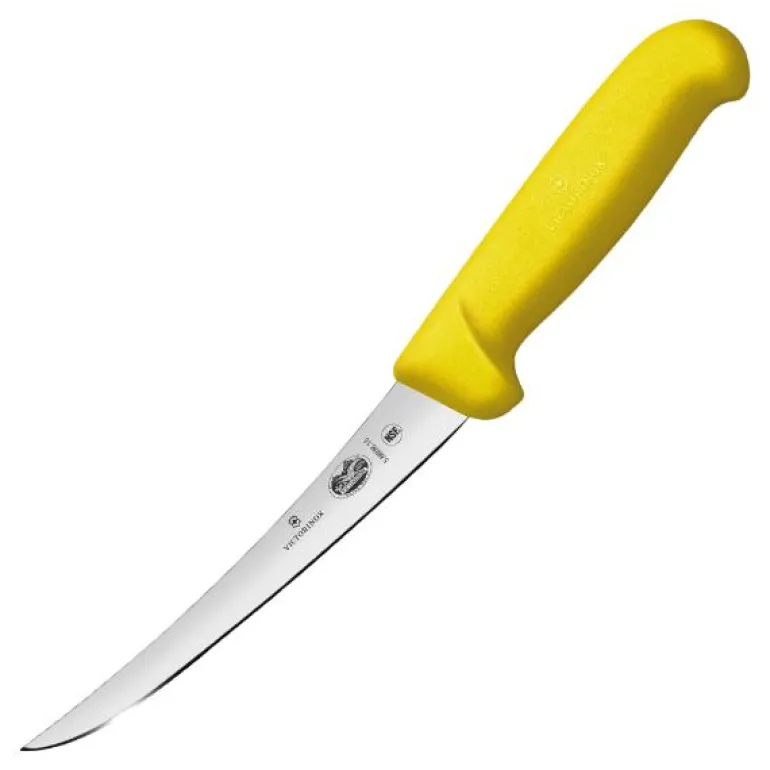 Fibrox utbeiningskniv smalt knivblad 15 cm gul