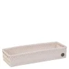 Fit lang oppbevaringskurv 39x12x7 cm champagne