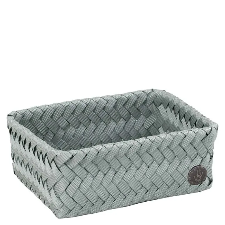 Fit liten oppbevaringskurv 18x12x7 cm eucalyptus