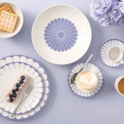 Fleur bleu dessertskål 13 cm 11 cl blå