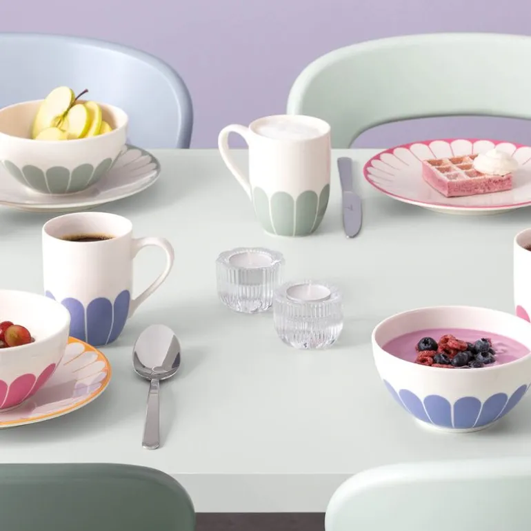 Fleur cassis frokostbolle 14 cm 43 cl rosa